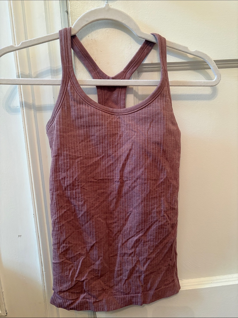 Ribbed Lululemon Tank Top - Mauve